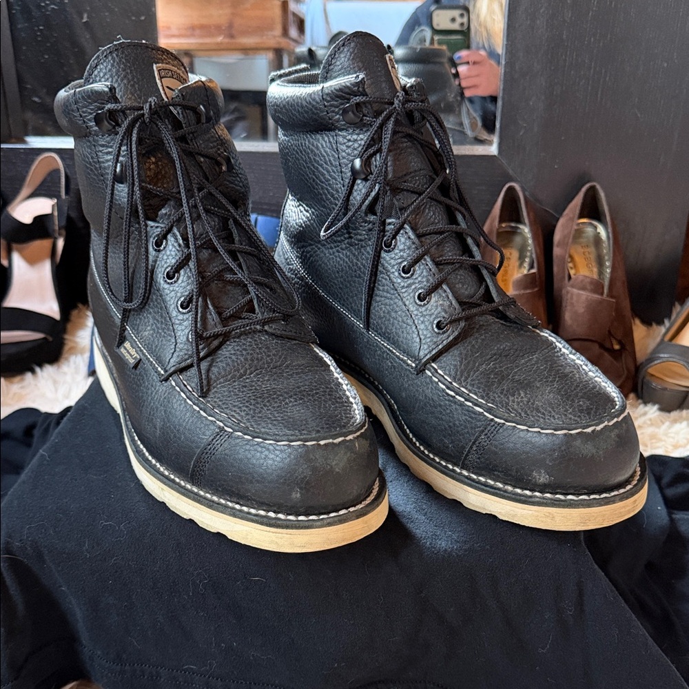 Irish Setter - Redwing Black Leather Men's Boots